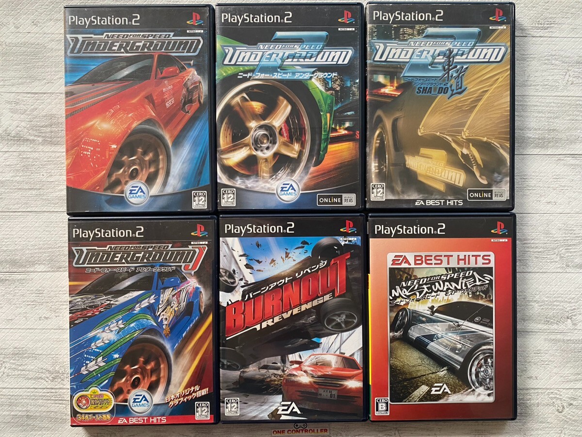 SONY PS2 Need For Speed Underground series & Burnout Revenge
