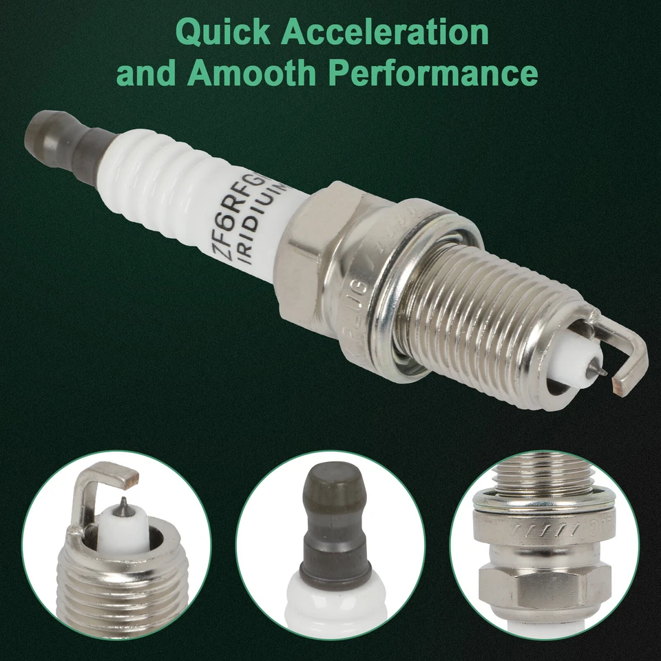 6x Iridium & Platinum Spark Plugs For 1993-1997 Mazda MX-6 2.5L V6 - Image 2 of 4