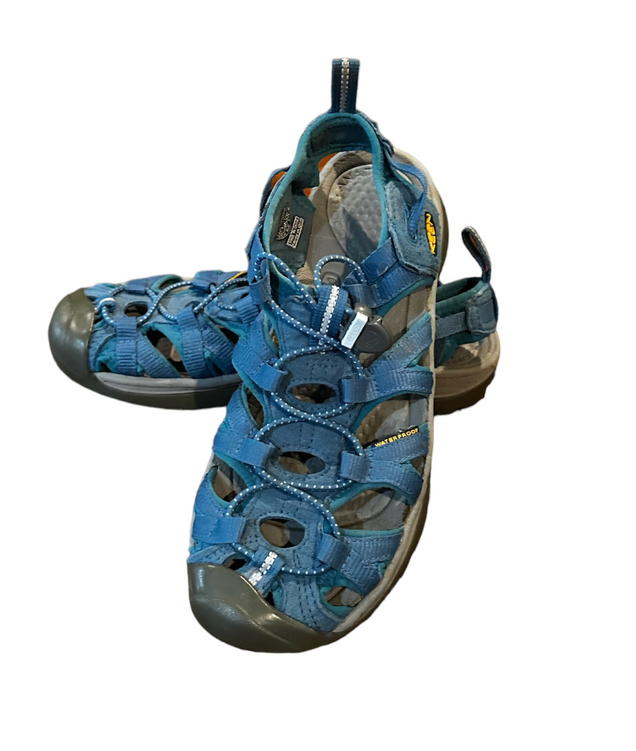 KEEN Sandalo sportivo da donna blu sussurrato punta chiusa impermeabile da donna taglia 7 5