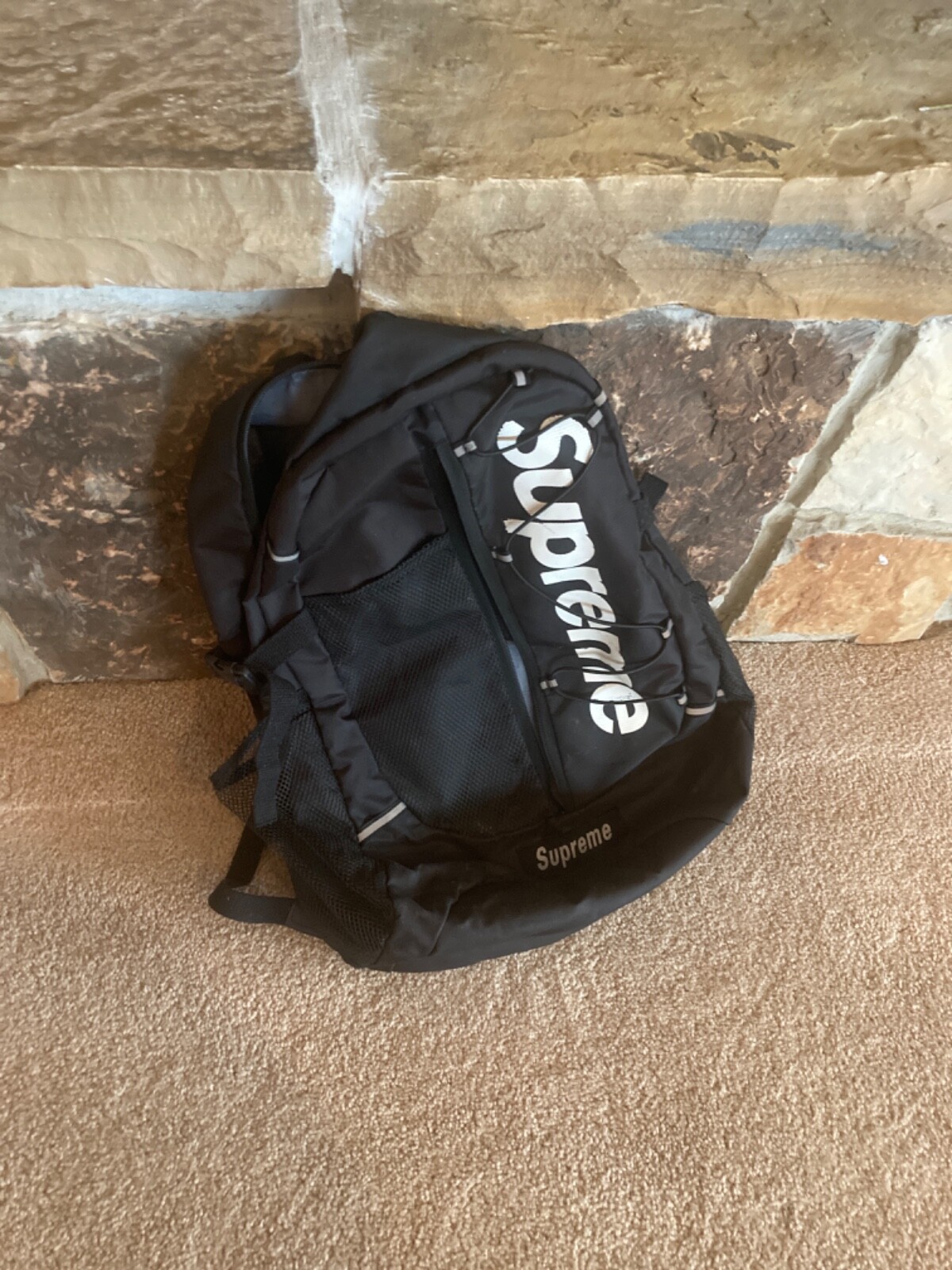 Supreme SS17 Backpack Black eBay