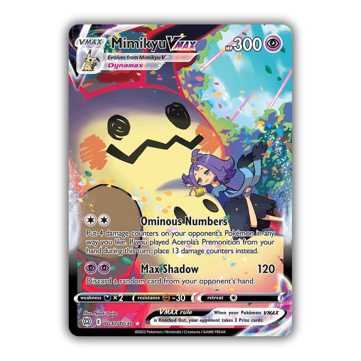 Mimikyu VMAX TG17/TG30 Swsh09: Brilliant Stars Trainer Gallery for