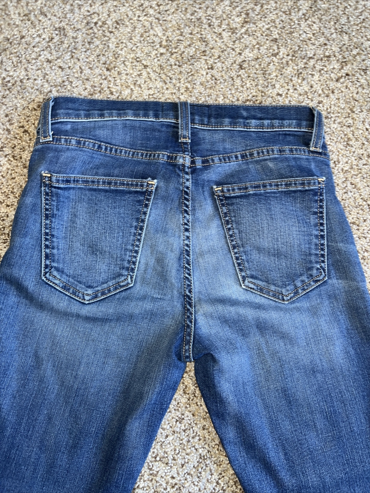 Current Elliott Dark Wash Denim The Highwaist Stiletto Yucca Jeans Womens 26 - View 13
