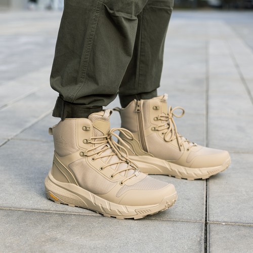 Men's Wide Size Military Tactical Boots Lightweight Work Motorcycle Combat Boots - Picture 13 of 14