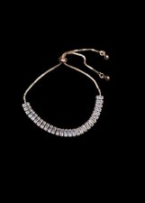 Luxury full Zircon 18k rose gold plated women's bracelet elegant evening wedding