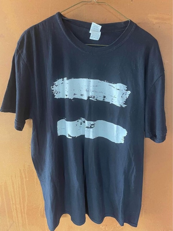 Ditch the Label Equal Sign Mental Health Positivity Black Unisex T-Shirt Size XL
