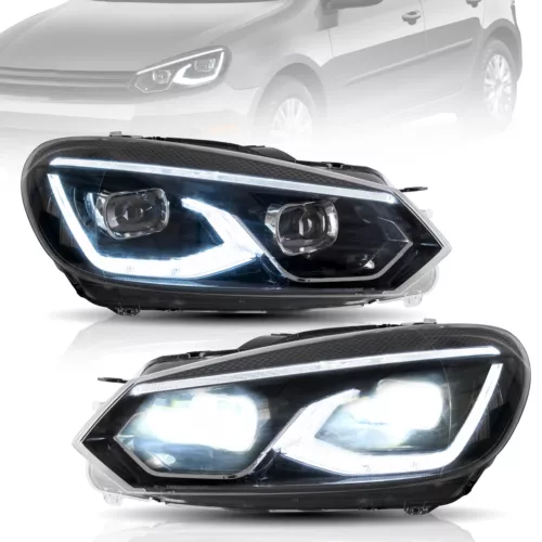 Voll-LED-Scheinwerfer mit Startanimation für VW Golf VI MK6 2008–2013 Sequential - Bild 1 von 13
