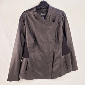 jaqueta couro sintetico plus size