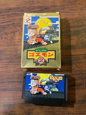 セナgoemon Ganbare Goemon 2 Mystical Ninja Famicom NES SFC W/ Box from Japan