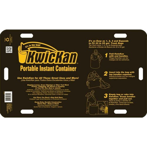 KwicKan Container Portable Instant 33-55 Gal. Leaves Trash Outdoor Lightweight - Picture 11 of 12