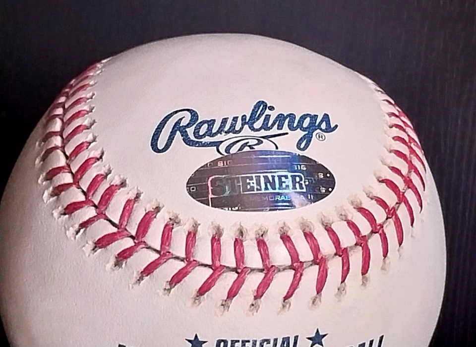 PEGATINA STEINER DE BÉISBOL MELKY CABRERA YANKEES AUTOGRAFIADA FIRMADA RAWLINGS ML Foto 3 de 3