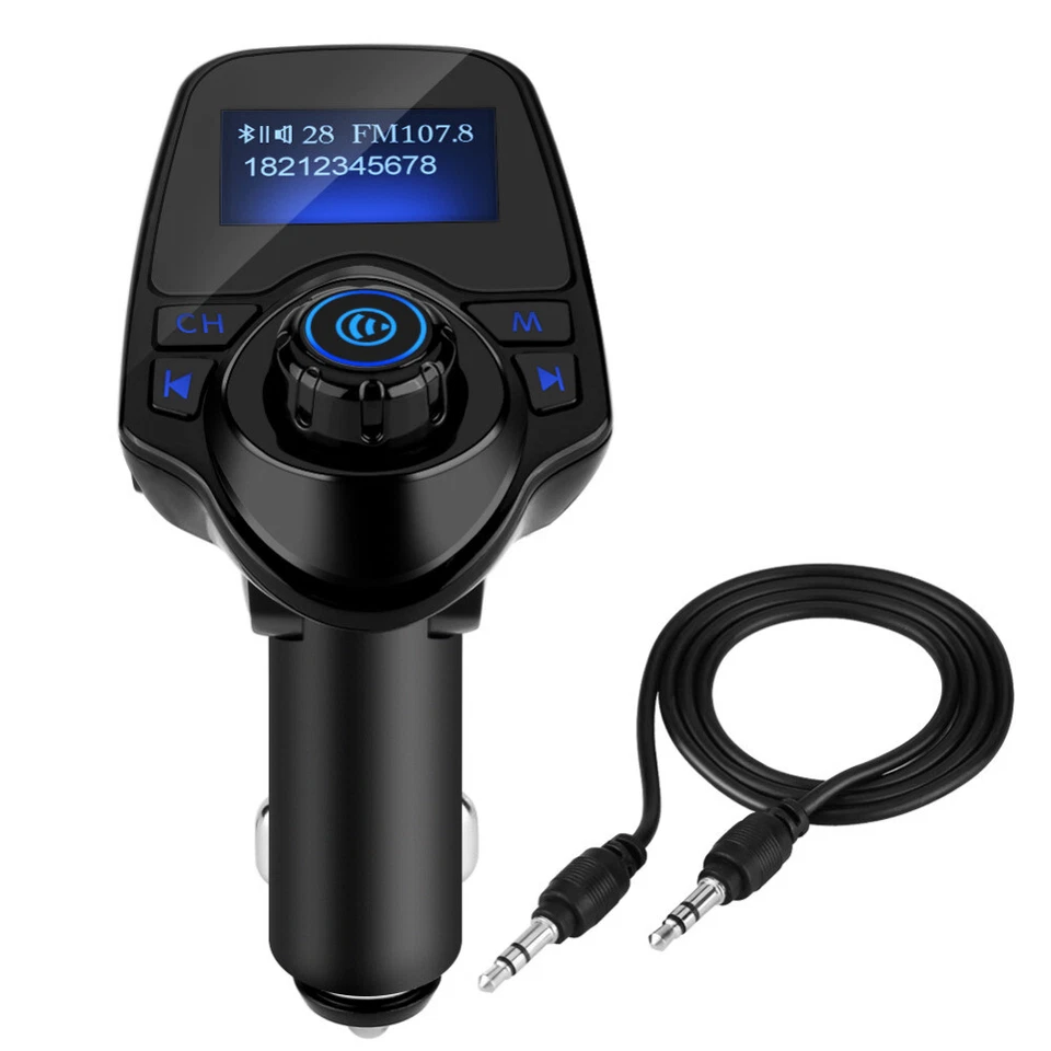 Bluetooth Wireless FM Transmitter Modulator MMC MP3 Player Dual USB Car Charger - Image 2 of 4
