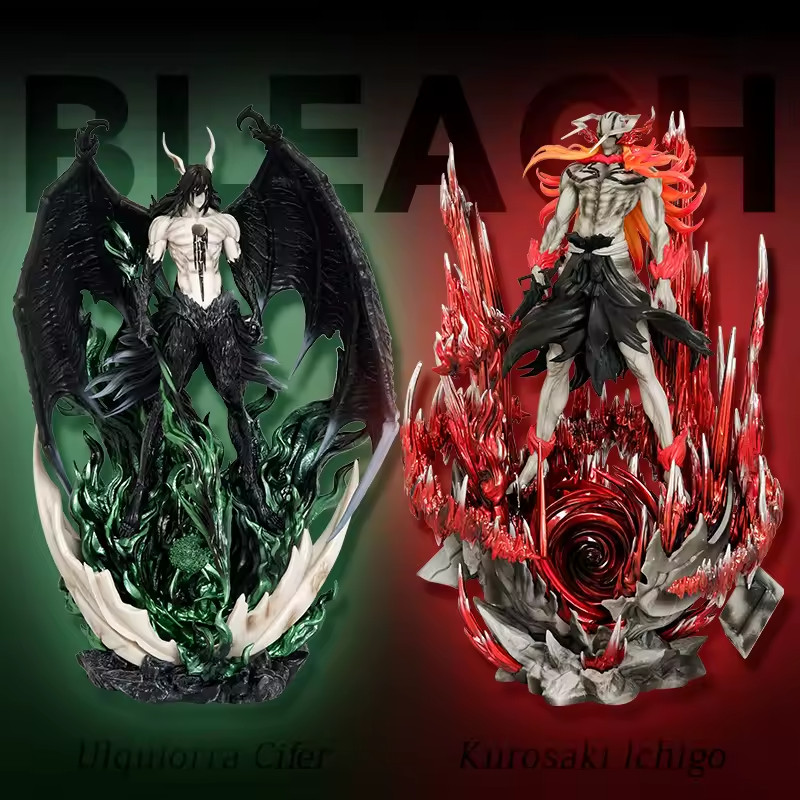 Figurines d'anime collection Bleach Ulquiorra Cifer / Kurosaki Ichigo 32 Cm PVC
