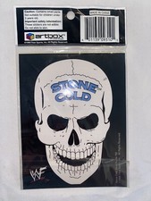 Stone Cold Steve Austin WWF WWE 1999 2 Stickers Pack Scull And Rattle Snake