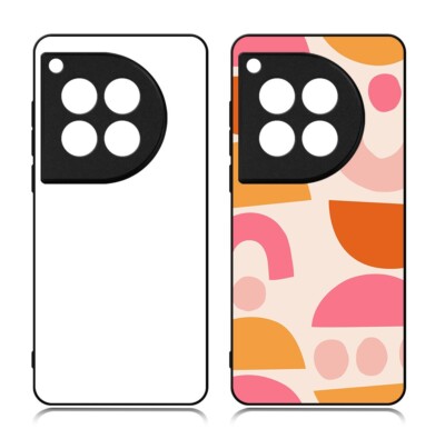 10pcs DIY Blank Rubber TPU+PC Sublimation print Back Case For OnePlus 12 5G
