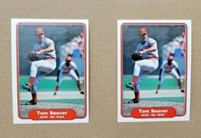 1982 Fleer Tom Seaver 645 Most 1981 Wins 2 Card Lot HOF NM+