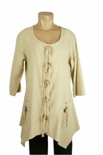 NEW WITH TAGS Color Me Cotton CMC Amy Tunic in Sand  Small  Sale