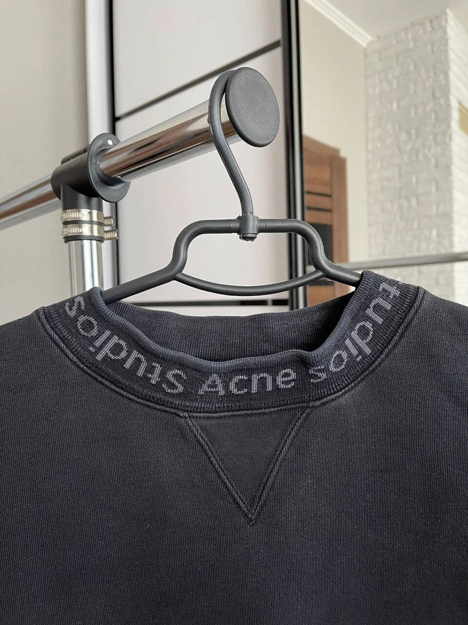 Maglione felpa Acne Studios Flogho collo alto logo