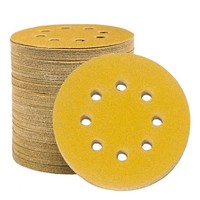 Schleifpapier 125Mm Klett 80 KöRnung 8 Loch Rund FüR Exzenterschleifer Holz