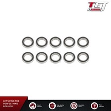 10Pcs 6008-2RS Deep Groove Ball Bearings 40mm Inner Dia 68mm OD 15mm Bore Sealed