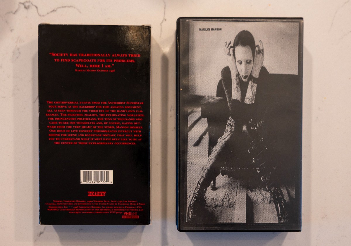 Marilyn Manson concert VHS Dead to the world / antichrist / Rare