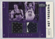 2002 Hoops Hot Prospects Tandems 75/100 Hedo Turkoglu Peja Stojakovic #HT-PS 0q0