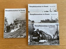 Postkartenserien "Dampflokomotiven im Einsatz", DDR 1983, 4 Stück