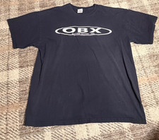 Vintage Obx Outer Banks Nc Tee Shirt Navy Blue Gildan Xl Destination