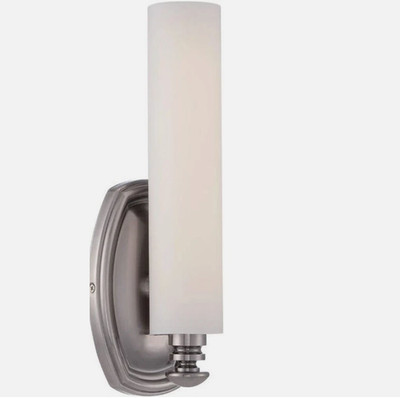 WAC Lighting WS-7012-AN 12'' LED Dimming Bathroom Bar Light w/Etched Safety Glass