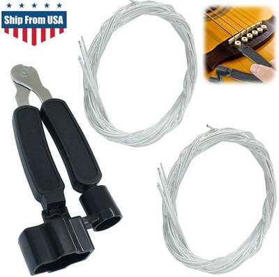 #ad #ad 2 Set of 6 Classical Guitar Strings Replacement 3 in 1 Guitar Restringing Tool $9.76