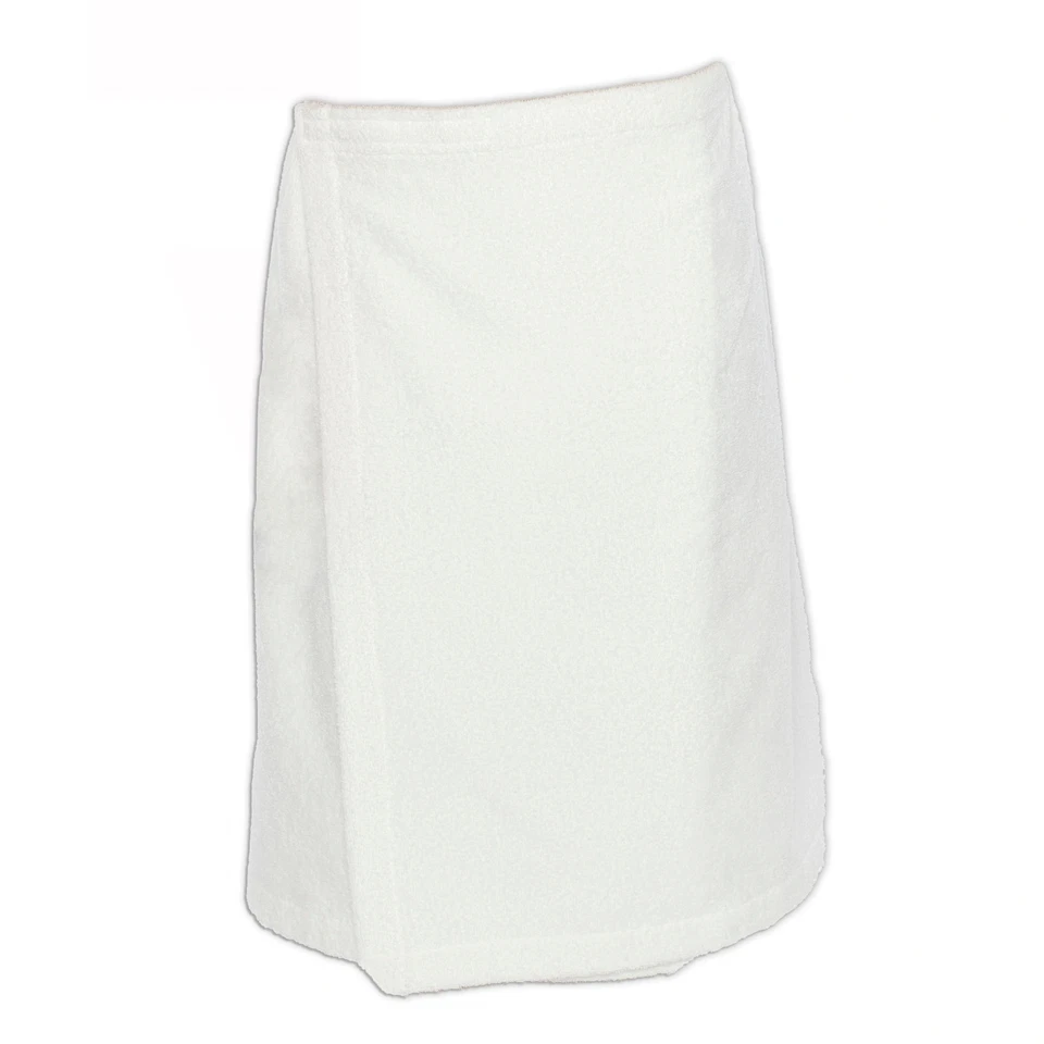 Toalla de ducha y spa blanca de rizo de algodón turco blanca para hombre talla única M Foto 3 de 3