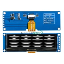 2.7" OLED Monochrome White Display Screen Module SSD1322 256x64 SPI  SSD1322