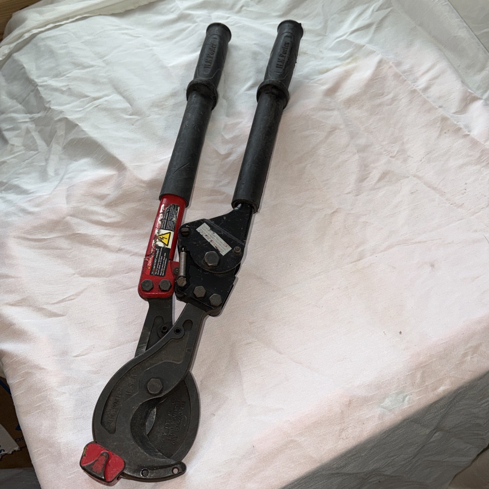 Great Working Used H.K. Porter 29-inch Hard Cable Ratchet Cutter PD8665FH