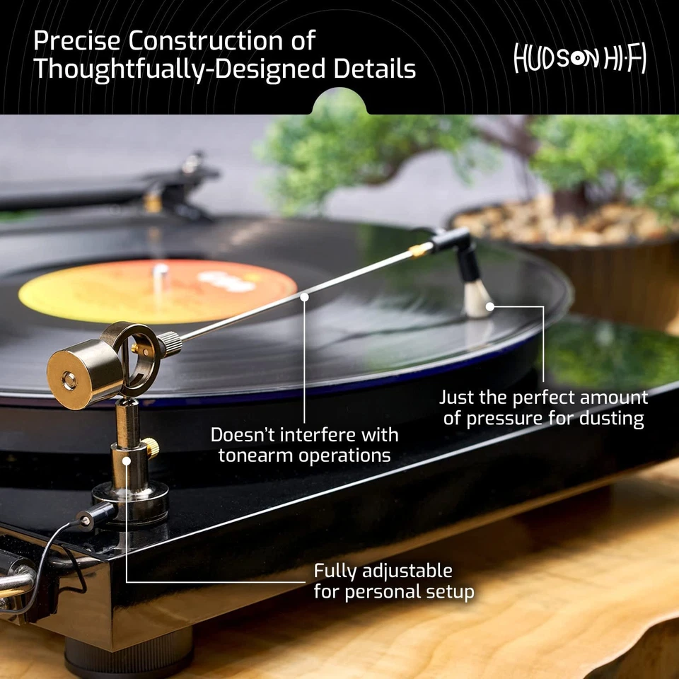 Brazo de limpieza de vinilo antiestático Hudson Hi-Fi - Ajustable, ajuste universal - Auto-C Foto 4 de 4