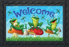 Briarwood Lane Happy Frogs Summer Doormat