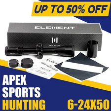 ELEMENT Optics Helix 6-24x50 FFP APR-2D MRAD 30mm Riflescope w/ Zerostop