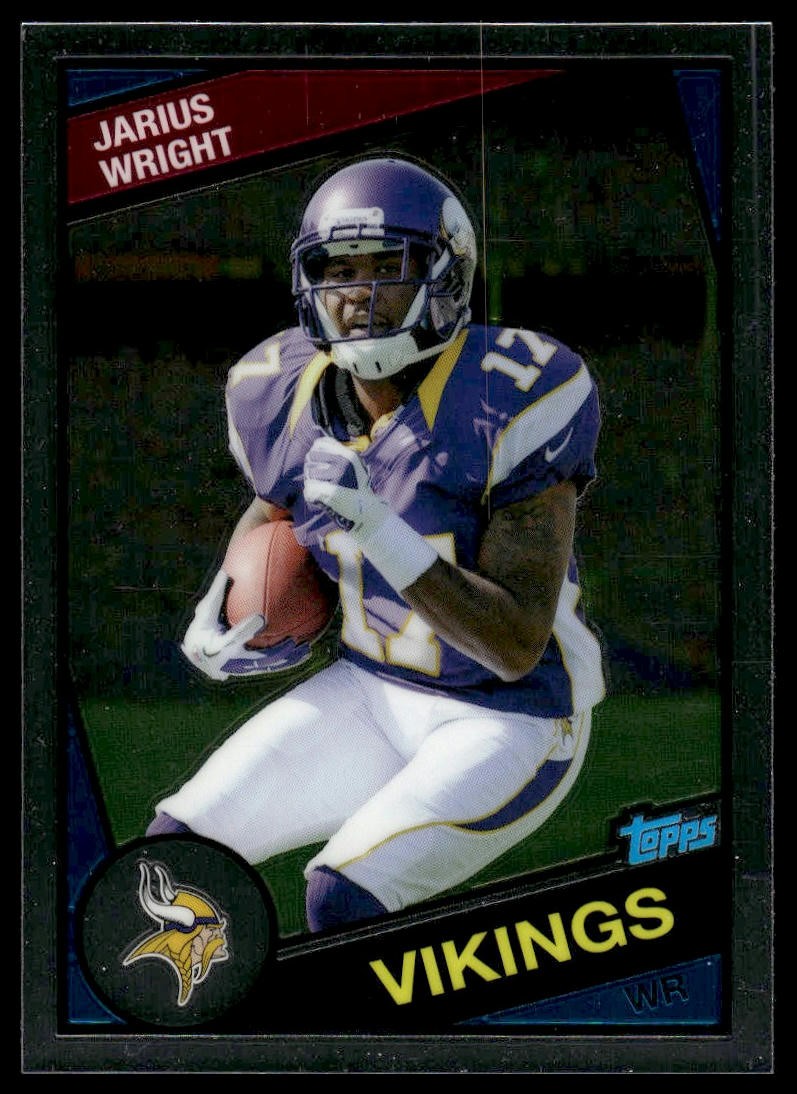 2012 Topps Chrome #35 Jarius Wright 1984 Minnesota Vikings NM+
