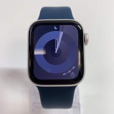GPS Only Apple Watch SE 1st Gen 40MM Silver Aluminum Blue Sport Loop A2351