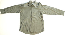 Vintage Van Heusen Green Checked Button Down Shirt Mens Large 16.5/34/35