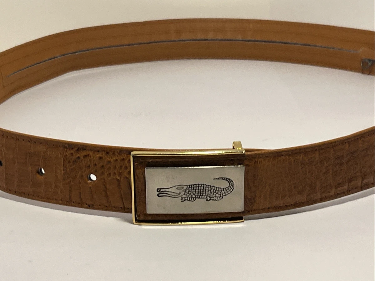Vintage Alligator Belt Strap by Flemings of Buckhead Size 28 Made in USA Hadley Baby Hornback Alligator Grain Belt - Whiskey | Martin  main image 3