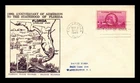 Dr Jim Stamps Florida Centennial First Day Cover 1945 Crosby Thermograph Cachet