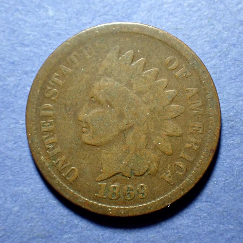 1869 Indian Cent  Good+