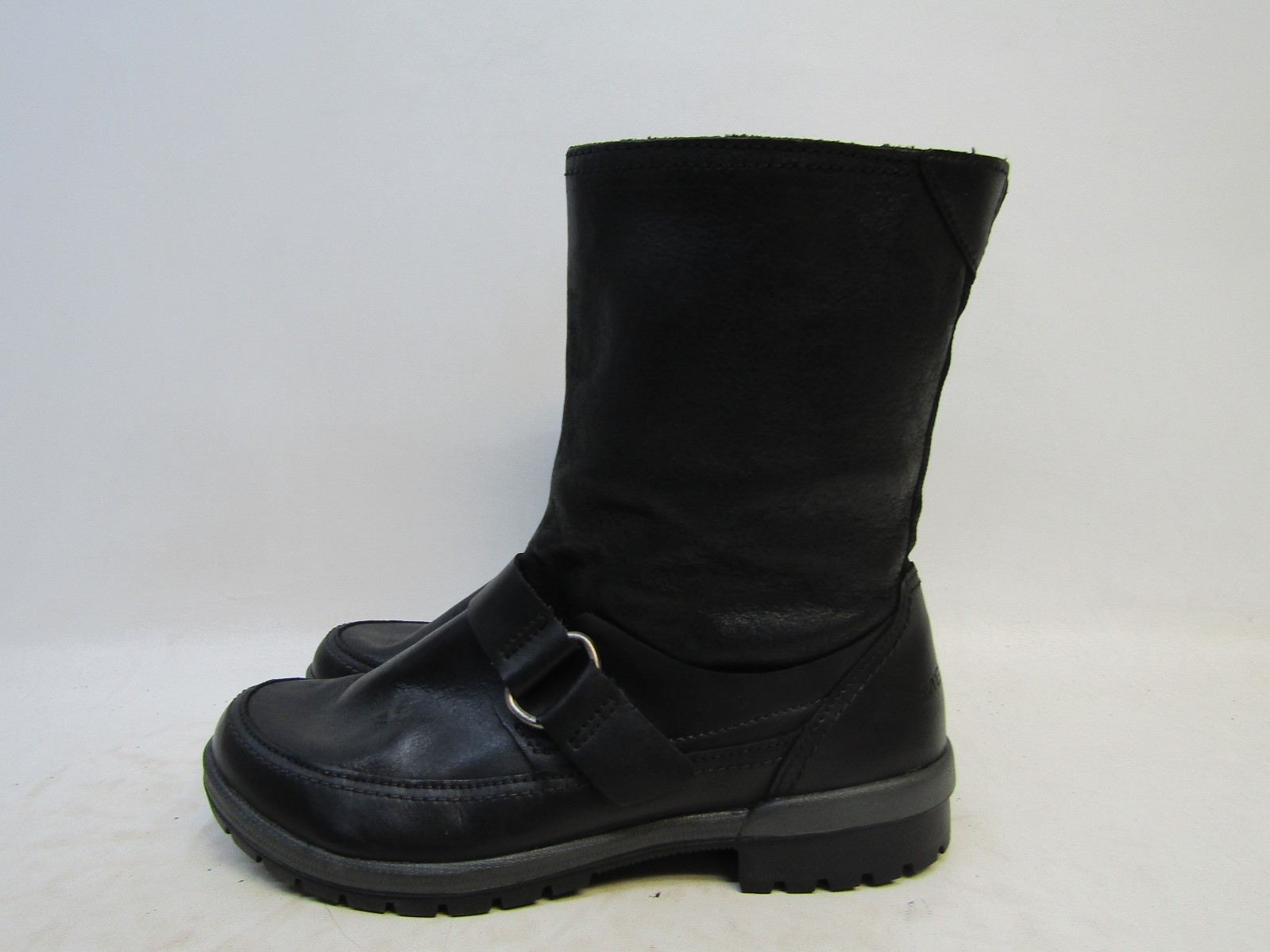 Stivali Merrell donna 8 5 neri in pelle con fibbia e zip asta 8"