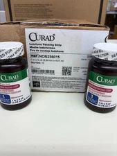 Lot of 2 CURAD Iodoform Gauze Packing Strips Sterile 1 x 5 Yards Wound Care