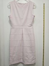 Tommy Hilfiger Seamed Circle-Inset Sheath Dress Womens Size 6 Pink 