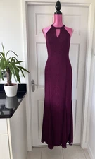 BNWT .. NW NIGHTWAY .. Burgundy Full Length Evening Dress Sz UK 10 US 6