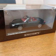 Minichamps 1/43 Porsche 911 Cabriolet Black w/ 2 Dogs Limited Edition Model