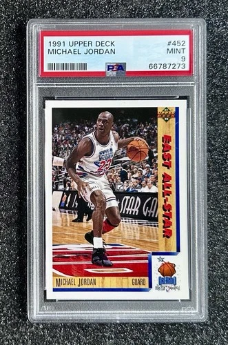 1991 Upper Deck All-Star Michael Jordan #452 Chicago Bulls (HOF) PSA 9 MINT