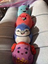 Lot of 4 Squishmallows McDonald's Plush 3 Grimace, Rorty, Cookie, Bab