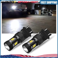 White 3157 4157 Led Reverse Backup Light Bulbs 6000k Canbus Error Free 2-20x