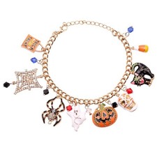 Punk Halloween Bracelets Cartoon Spider Pumpkin Bracelet Party Costume